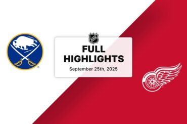 NHL Preseason Highlights | Sabres vs. Red Wings | September 25, 2025