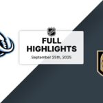 NHL Preseason Highlights | Mammoth vs. Golden Knights | September 25, 2025