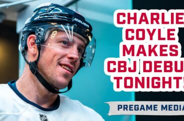 CHARLIE COYLE MAKES HIS CBJ DEBUT TONIGHT! 🤩 | Pregame Media