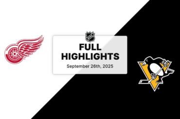 NHL Preseason Highlights | Red Wings vs. Penguins | September 26, 2025