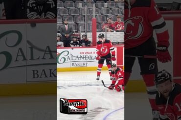 Simon Nemec Puck Juggle NJ Devils #njdevils #shorts #shortsvideo #shortvideo #short