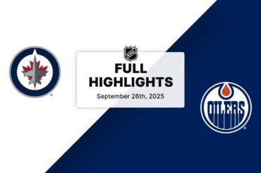 NHL Preseason Highlights | Jets vs. Oilers | September 26, 2025