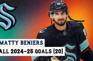 Matty Beniers (#10) All 20 Goals of the 2024-25 NHL Season