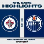 NHL Preseason Highlights | Jets vs. Oilers - September 26, 2025