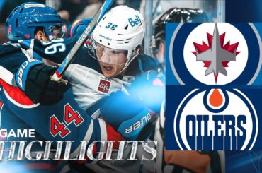 Edmonton Oilers vs. Winnipeg Jets - Game Highlights