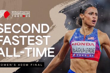 47.78 championship record for Sydney McLaughlin-Levrone | World Athletics Championships Tokyo 25