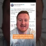 Anders Lee injury update #isles #shorts