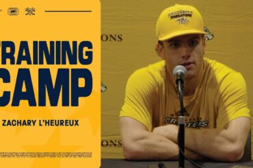 Zachary L'Heureux Media Availability - Training Camp: Sept. 26, 2025