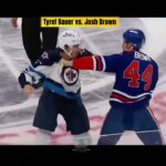 D-Men Drop the Gloves! 🥊 Tyrel Bauer vs. Josh Brown | WPG vs EDM Fight