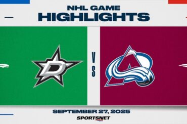 NHL Preseason Highlights | Stars vs. Avalanche - September 27, 2025