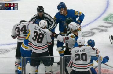 Blackhawks Score As Big Hit Leads To Scrum
