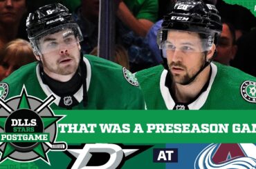 Avalanche Hand Stars Their First Loss of 2025 Preseason | DLLS STARS POSTGAME
