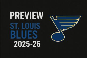 Preview St Louis Blues saison 2025 26