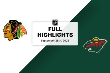 NHL Preseason Highlights | Blackhawks vs. Wild | September 28, 2025