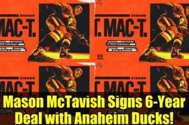 Mason McTavish Signs 6-Year Deal with Anaheim Ducks! | NHL Contract Extension Breakdown