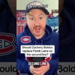 Should Zachery Bolduc replace Patrik Laine on the Habs second line?