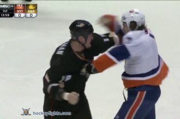 Matt Martin vs Tim Jackman Dec 9, 2013