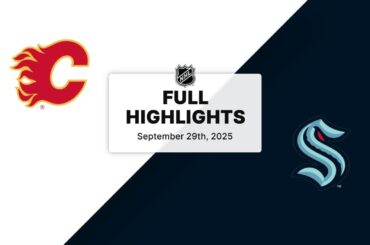 NHL Highlights | Flames vs. Kraken | September 29, 2025