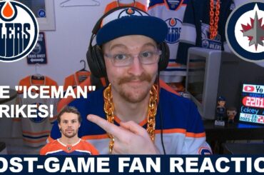 THE ICEMAN STRIKES! | Post-Game Fan Reaction: Oilers vs Jets - Pre-Season