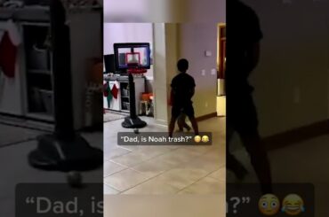 Little dude letting his brother hear it 😳😂| #shorts