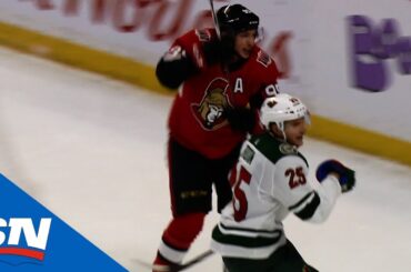 Matt Duchene Takes Long Pass, Splits Defence To Score Past Charging Devan Dubnyk