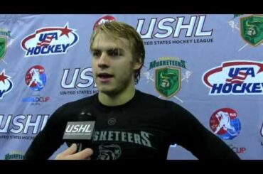 USHL in Russia: Musketeers vs. Latvia - Collin Olson
