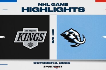 NHL Preseason Highlights | Kings  vs. Mammoth - October 2, 2025