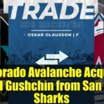 Colorado Avalanche Acquire Danil Gushchin from San Jose Sharks