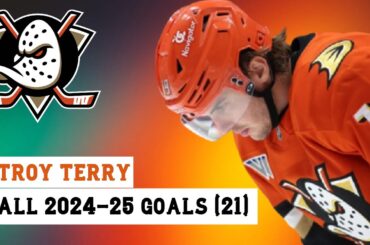 Troy Terry (#19) All 21 Goals of the 2024-25 NHL Season