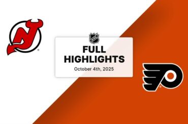 NHL Preseason Highlights | Devils vs. Flyers | October 4, 2025