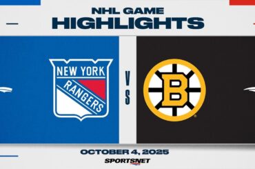 NHL Preseason Highlights | Rangers vs. Bruins - October 4, 2025
