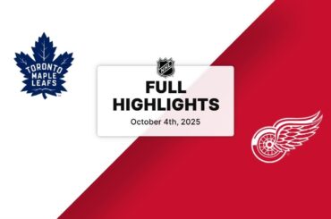 NHL Highlights | Maple Leafs vs. Red Wings | October 04, 2025