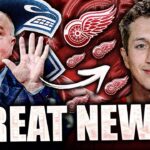 AWESOME NEWS FOR THE CANUCKS & RED WINGS: BRUCE BOUDREAU'S NEW AWARD + DOMINIK SHINE