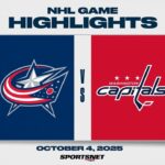 NHL Preseason Highlights | Blue Jackets vs. Capitals - October 4, 2025