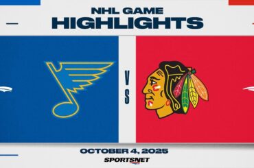 NHL Preseason Highlights | Blues vs. Blackhawks - October 4, 2025
