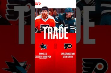 San Jose Sharks + Philadelphia Flyers NHL TRADE! Ryan Ellis To Sharks #Hockey
