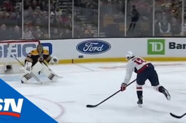 Jakub Vrana Scores On Breakaway After Staying Behind Bruins’ Defence