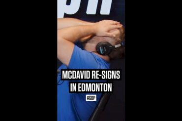 The #SDP's live reaction to Connor McDavid re-signing with the Edmonton Oilers. 💰✍️ #nhl #hockey