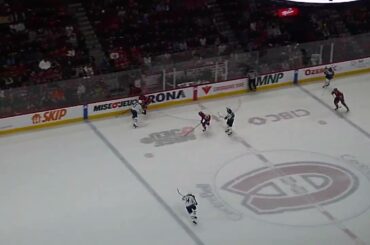 Mike Hoffman of the Montreal Canadiens scores vs. the Winnipeg Jets 1/17/23