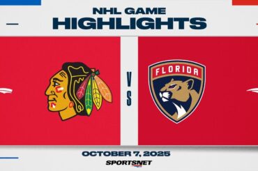 NHL Highlights | Blackhawks vs. Panthers - October 7, 2025
