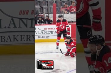 NJ Devils Simon Nemec Puck Juggling NJ Devils #njdevils #shorts #shortsvideo #shortvideo #short