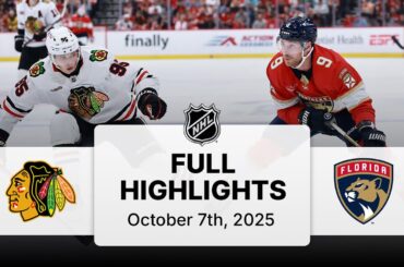 NHL Highlights | Blackhawks vs. Panthers | October 7, 2025