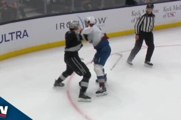 Avalanche's Josh Manson Lays Massive Hit, Answers The Call On Fight Vs. Kings