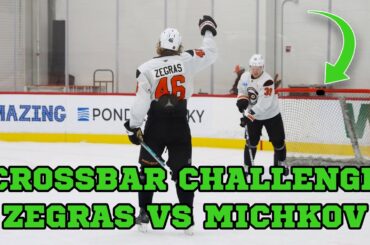 CROSSBAR CHALLENGE - Matvei Michkov vs Trevor Zegras