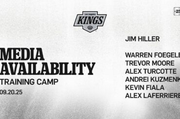 MEDIA: Foegele, Moore, Turcotte, Kuzmenko, Fiala, Laferriere, & Jim Hiller | LA Kings Training Camp