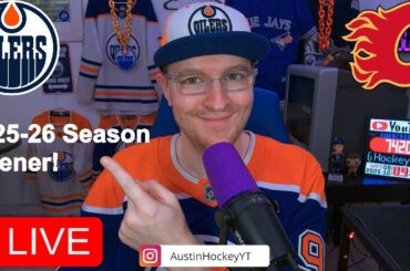 EDMONTON OILERS VS CALGARY FLAMES LIVE | FAN REACTION AND COMMENTARY
