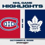 NHL Highlights | Canadiens vs. Maple Leafs - October 8, 2025