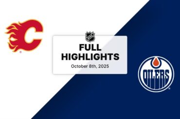NHL Highlights | Flames vs. Oilers | October 08, 2025