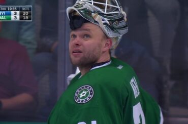 Leddy bounces puck off boards, off Niemi and in for hideous goal