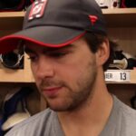 Hischier, Dillon, Keefe speak to the media before season opener in Carolina
